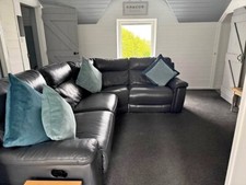 Grey leather large for sale  HARROW