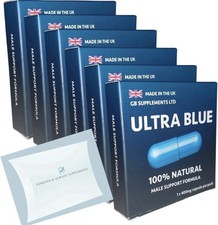 6x Ultra Azul Masculino 100% Natural Suporte Masculino Alta Resistência, Libido, Sex Drive400g comprar usado  Enviando para Brazil