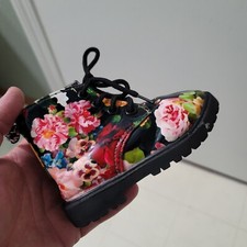 Botas florais com cadarço e zíper para crianças confortáveis para meninas, usado comprar usado  Enviando para Brazil