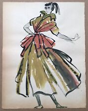 Aquarelle originale croquis d'occasion  Paris II