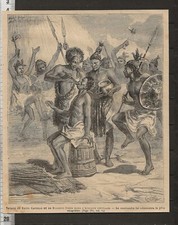 G350 / GRAVURE 1881 /  VOYAGE DE BRITO CAPELLO SANS L AFRIQUE CENTRALE comprar usado  Enviando para Brazil
