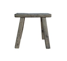Banqueta Rústica Madeira Bruta Grão Retângulo Fina Mesa Lateral JK330 comprar usado  Enviando para Brazil