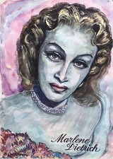 Aquarell porträt marlene gebraucht kaufen  Graal-Müritz, Seeheilbad