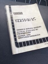 Yamaha yz250 owners for sale  BIRMINGHAM