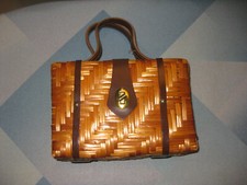 Vintage rockabilly korbtasche gebraucht kaufen  Walldorf