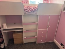 Pink mid sleeper for sale  HIGH WYCOMBE