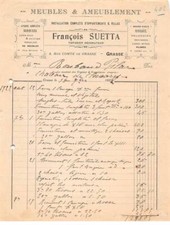 Facture.am19827.grasse.1922.fr d'occasion  France