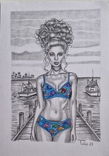 Original dessin crayon d'occasion  Menton