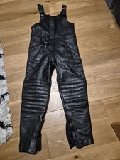 Leather motorcycle dungarees for sale  SOUTHSEA