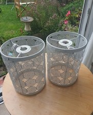 Pair cream metal for sale  DEREHAM