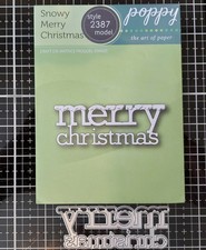 Poppystamps snowy merry for sale  CHEDDAR