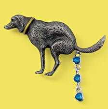 Pooping dog brooch for sale  Farmington