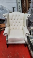 Real leather armchair for sale  BLACKBURN