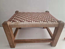 Vintage woven stool for sale  KENDAL