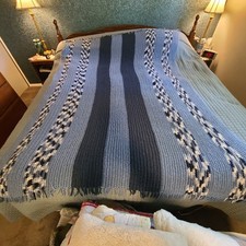 blue stripped couch for sale  Columbus
