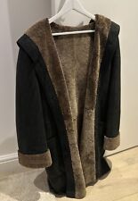 Leather sheepskin jacket for sale  LONDON