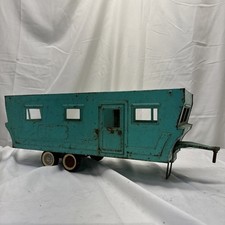 Vintage 1960’s Nylint #6600 Aço Prensado Azul-petróleo Móvel Home Camper Trailer Apenas comprar usado  Enviando para Brazil
