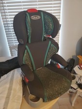 Assento elevatório Graco Affix Highback com sistema de trava, padrão cinza/turquesa comprar usado  Enviando para Brazil