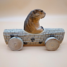 Wooden handcarved beaver for sale  Kansas City