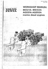 Volvo Penta MD21A MD32A AQD21 AQD32A Instrukcja warsztatowa PDF na sprzedaż  PL