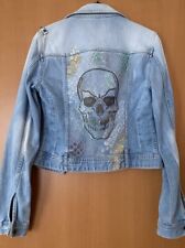 Jeansjacke skull totenkopf gebraucht kaufen  Taufkirchen