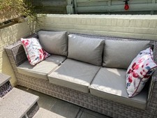 Three seater rattan for sale  ST. ALBANS