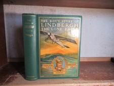 Old THE BOY'S STORY OF CHARLES LINDBERGH Book THE LONE EAGLE PILOT AIRPLANE TRIP comprar usado  Enviando para Brazil