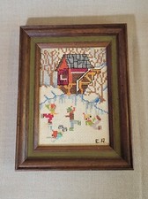 Vtg framed needlepoi for sale  Riverview