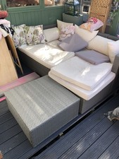 Grey rattan garden for sale  BRIXHAM