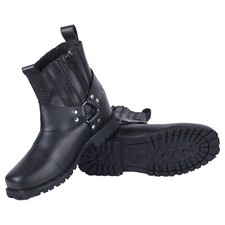 Australian Motoqueiros Masculino Moto Cruiser Curto Rebel Arreios Botas Motociclista De Couro comprar usado  Enviando para Brazil