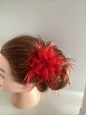 Red hair clip for sale  Shipping to Ireland