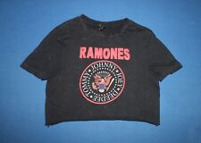 Camiseta feminina 2020 Ramones crop top banda punk rock ácido preto 2XS comprar usado  Enviando para Brazil