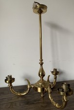 Vintage brass chandelier for sale  MANCHESTER