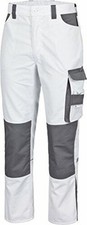 Używany, Spodnie robocze BHP safety&more unisex XXL białe na sprzedaż  PL