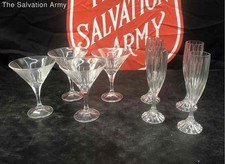 Clear crystal barware for sale  Indianapolis