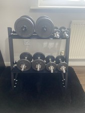 Dumbbell rack dumbbells for sale  WREXHAM