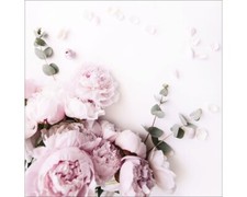 Glasbild pink flowers gebraucht kaufen  Deutschland
