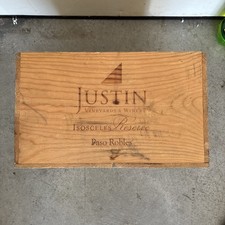 RARO Justin Wine Isósceles Reserve 2008 Caixa de Vinho Vazia - Madeira. comprar usado  Enviando para Brazil