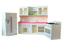 Tyco Vintage Kitchen Littles Deluxe Centro de Cozinha Geladeira Fogão FUNCIONA LER comprar usado  Enviando para Brazil