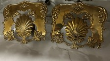 Par de escudos antigos de vela/chama de latão, usado comprar usado  Enviando para Brazil