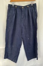 Navy linen blend for sale  HORSHAM