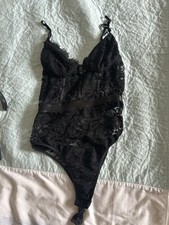 Spitzenbody schwarz damen gebraucht kaufen  Hannover