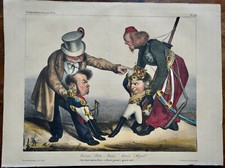 DAUMIER HONORE KSSSSSE PEDRO N°291 LITHO. ORIGINALE DE 1833 CARICATURE LD61 comprar usado  Enviando para Brazil