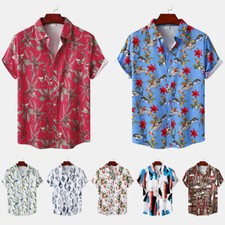 Camicia bottone hawaiane usato  Spedire a Italy