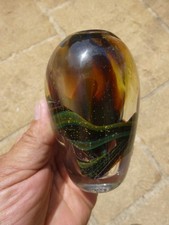 Vase verre inclusions d'occasion  Couhé