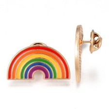 Rainbow pin badge for sale  STAFFORD
