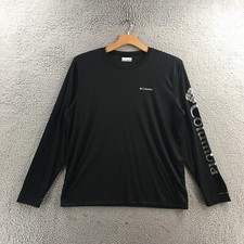 Camiseta masculina manga longa Columbia XL preta gola redonda pulôver casual clássica comprar usado  Enviando para Brazil