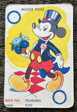 Mickey Mouse raro década de 1950 sueco Walt Disney Pato Donald cartão de jogo comprar usado  Enviando para Brazil