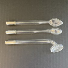 Usado, Eletrodos de vidro vintage raio violeta conjunto de 3 acessórios médicos incomuns comprar usado  Enviando para Brazil