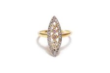 Bague marquise diamants d'occasion  Paris IV
